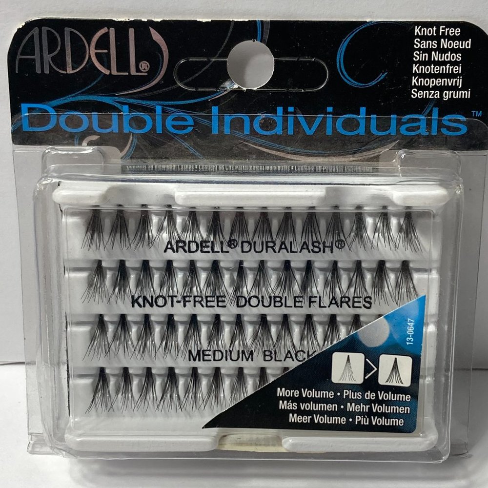 Ardell Lashes Double Individuals Knot Free Double Flares Medium Black Duralash